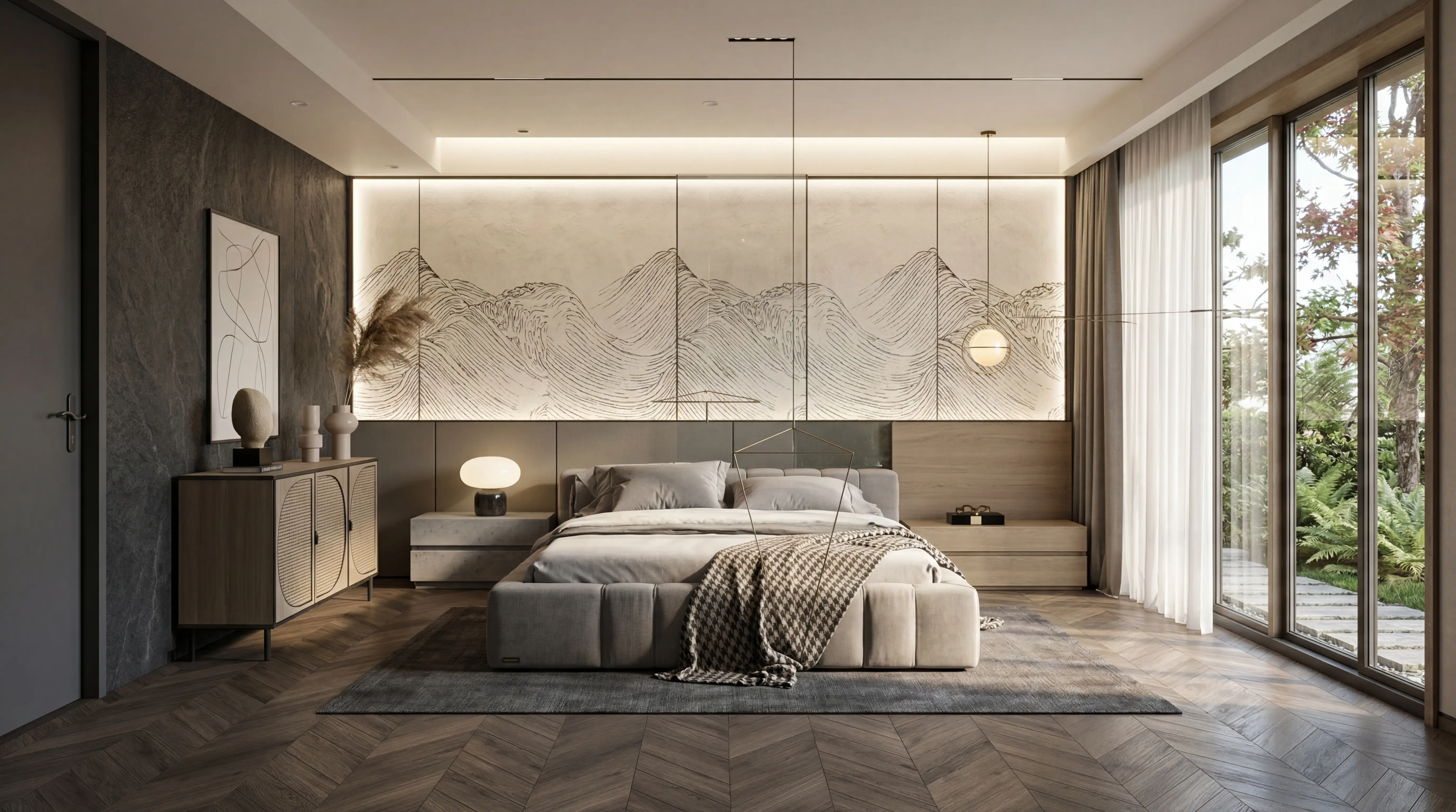 Modern Japandi Bedroom
